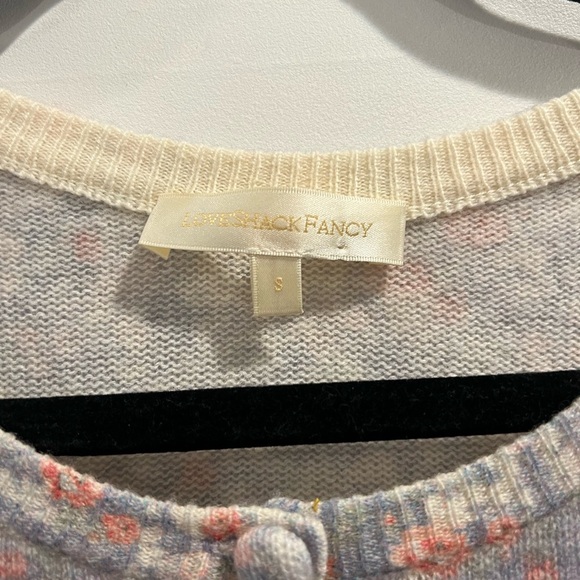 Loveshackfancy Simona blue floral cardigan - Picture 6 of 8